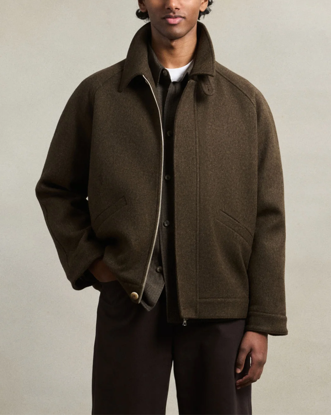 Drivers Jacket | Chocolate Brown