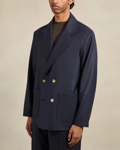 Double Breasted Jacket | Dark Navy