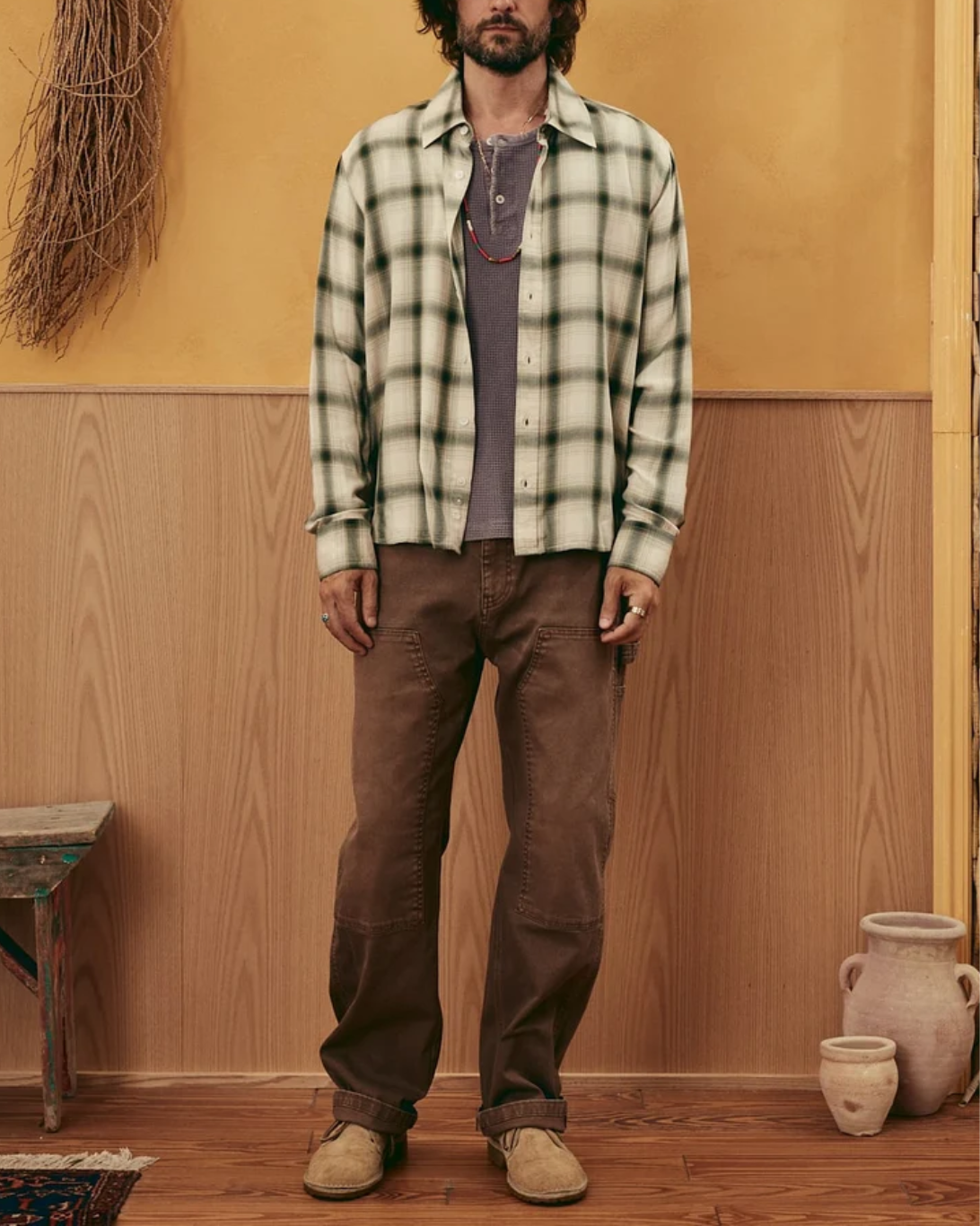 Shadow Check L/S | Green