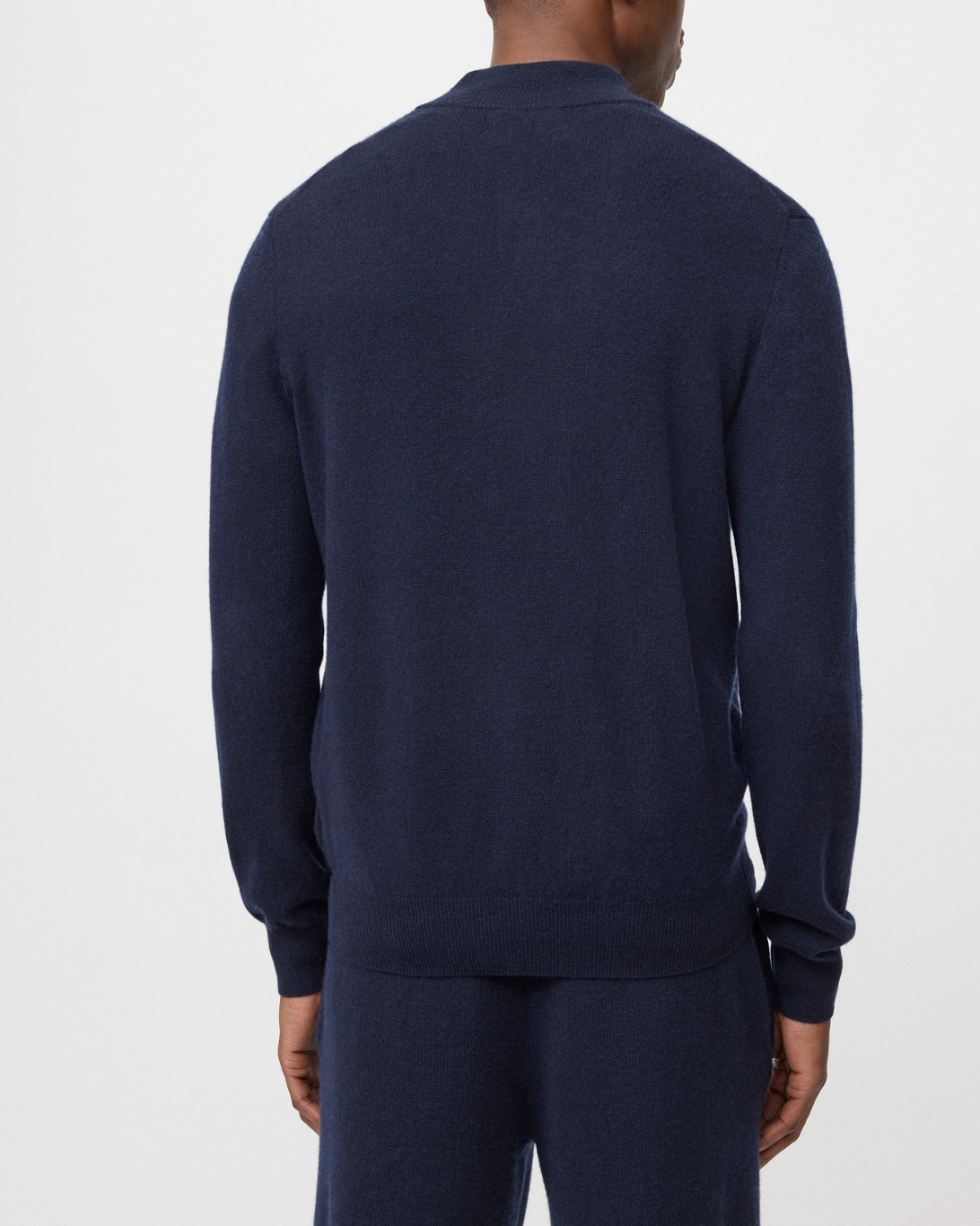 Cashmere Half Zip | Navy