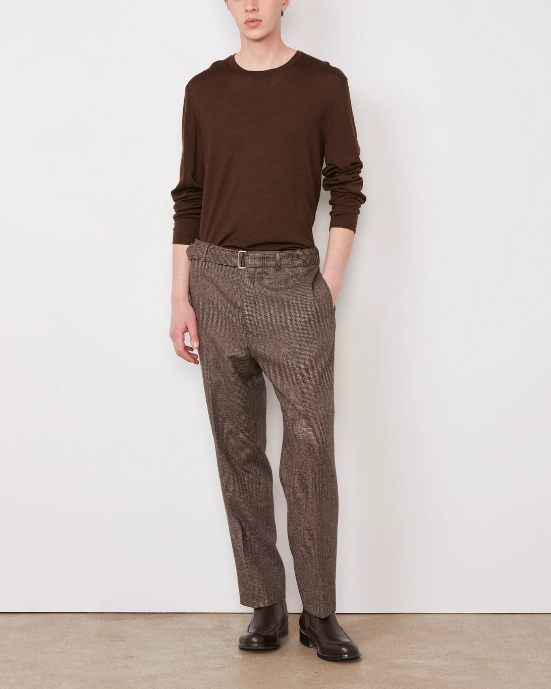 Liev L/S Tee | Coffee