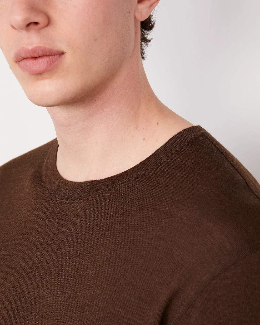 Liev L/S Tee | Coffee
