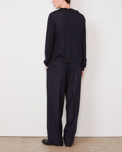 Liev L/S Tee | Navy Ink