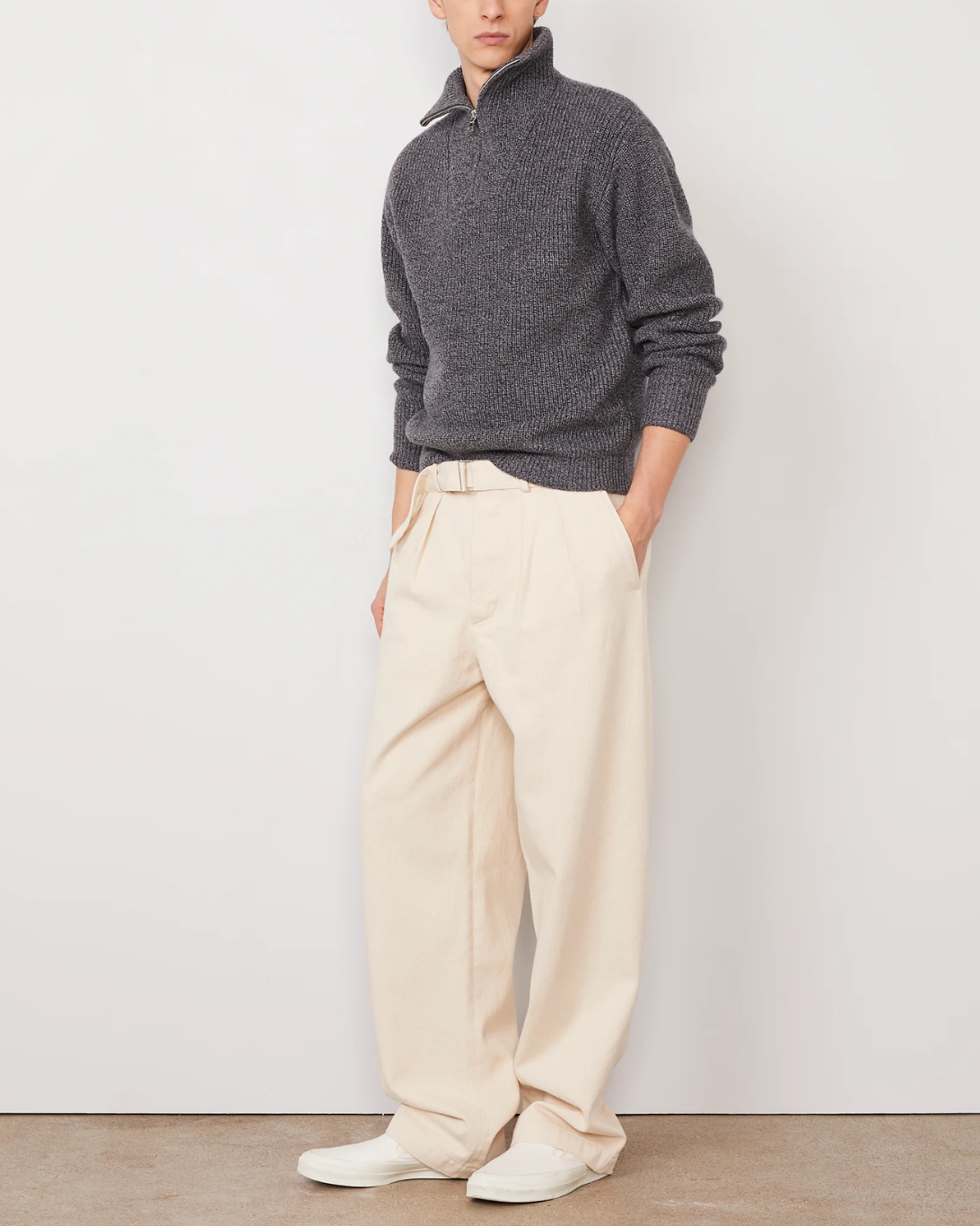 Tarek Sweater | Marl Grey