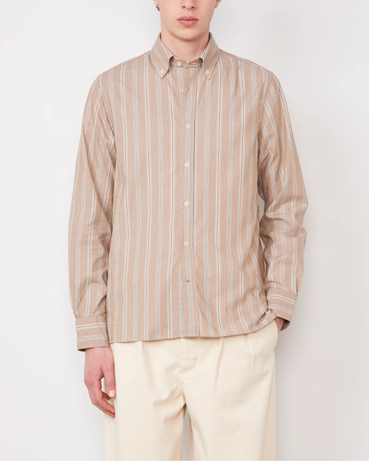 Alex Mini Stripe | Cream/Ginger/Brown