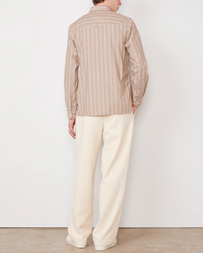Alex Mini Stripe | Cream/Ginger/Brown