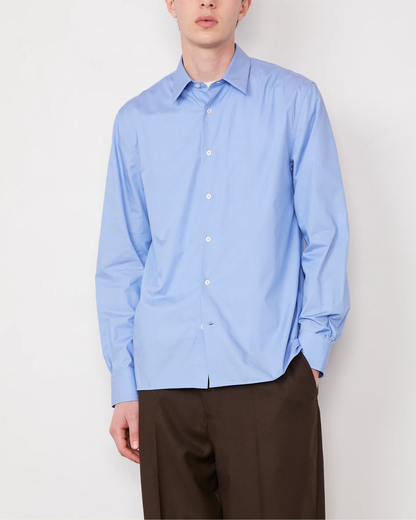 Eloi Poplin Shirt | Blue Lavender