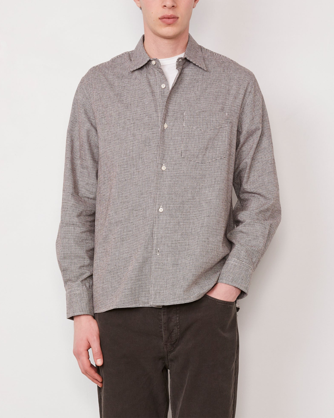 Guido Brush Cotton | White/Brown