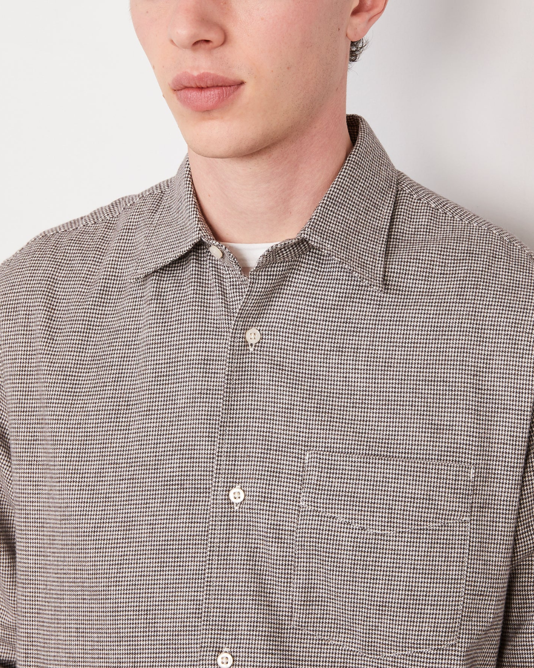 Guido Brush Cotton | White/Brown