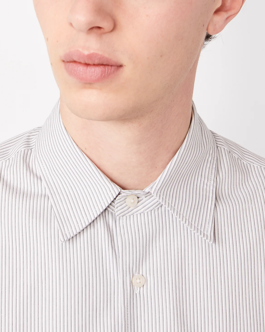 Guido Stripe Poplin | White/Grey/Black