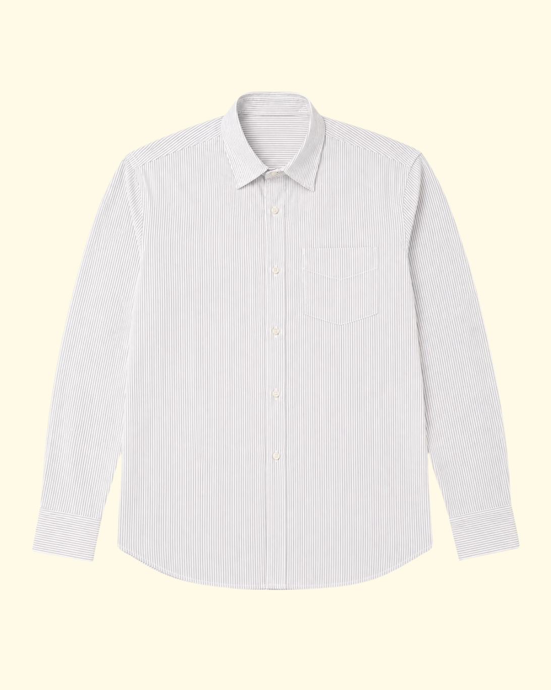 Guido Stripe Poplin | White/Grey/Black