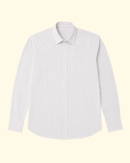Guido Stripe Poplin | White/Grey/Black