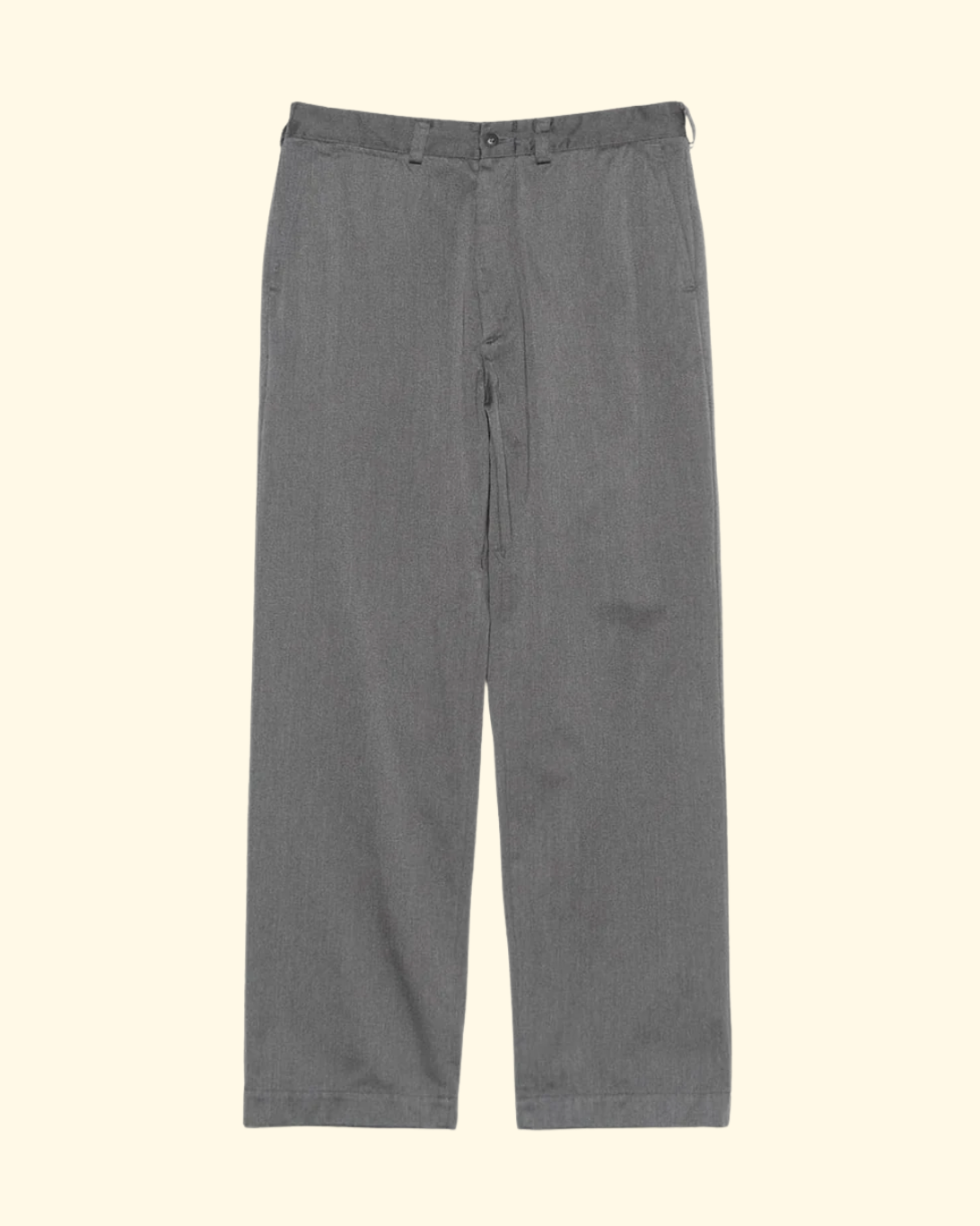 Wide Straight Chino Pants | Heather Gray