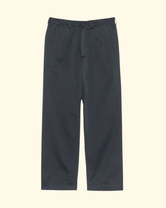 Wide Straight Chino Pants | Navy
