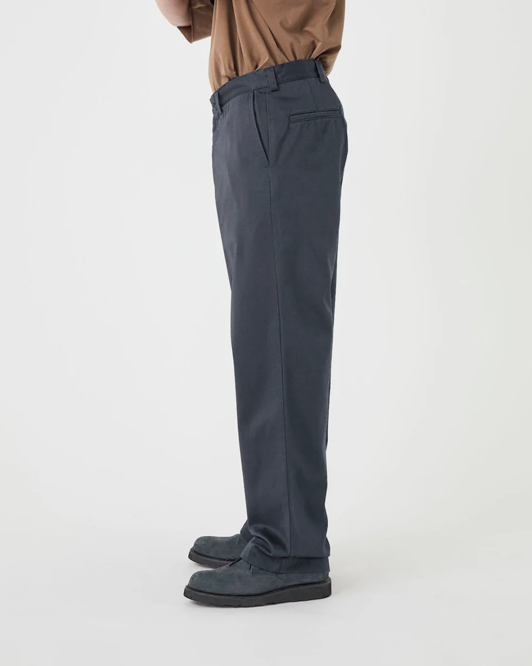 Wide Straight Chino Pants | Navy