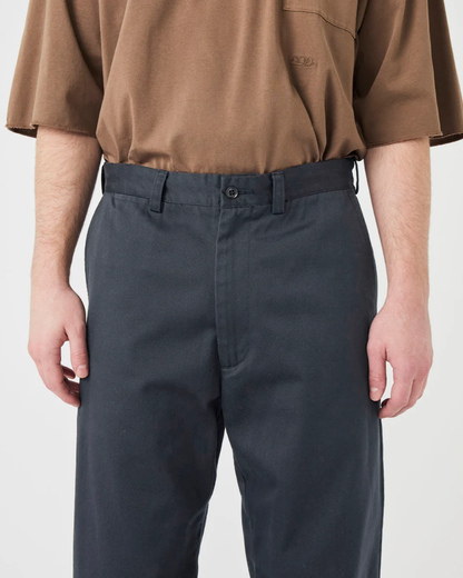 Wide Straight Chino Pants | Navy