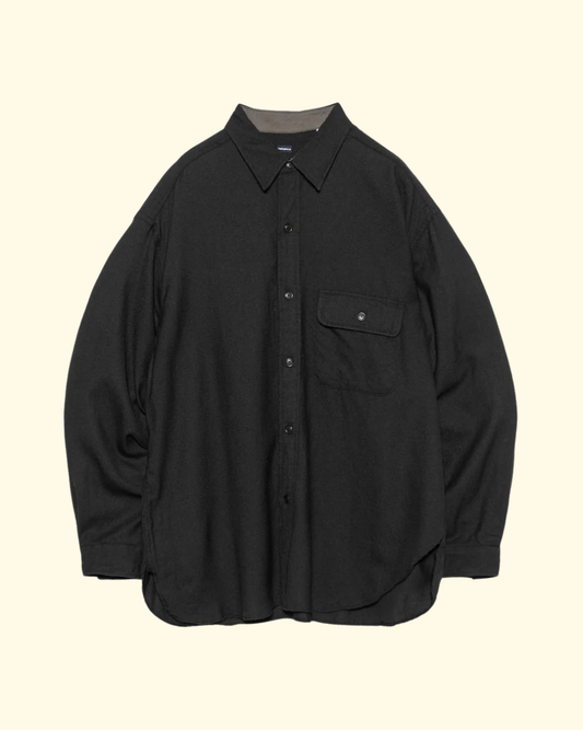 Wool CPO Shirt | Black