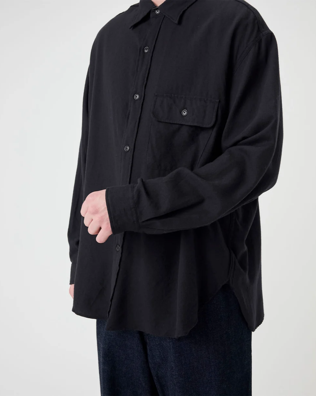 Wool CPO Shirt | Black