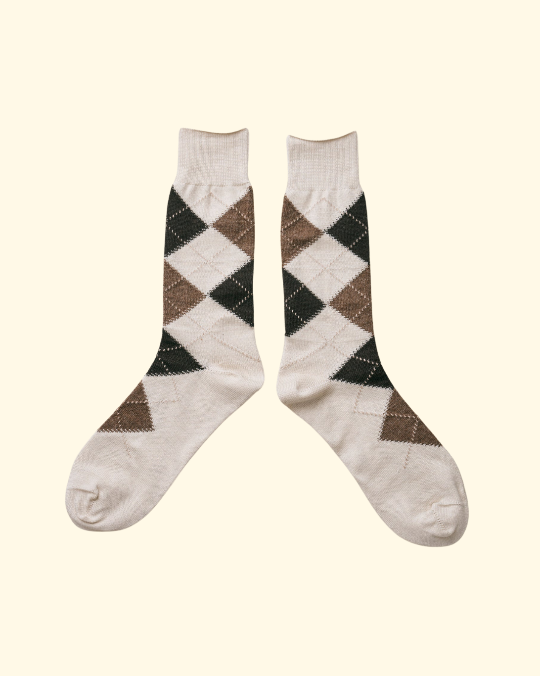 Argyle Socks | White
