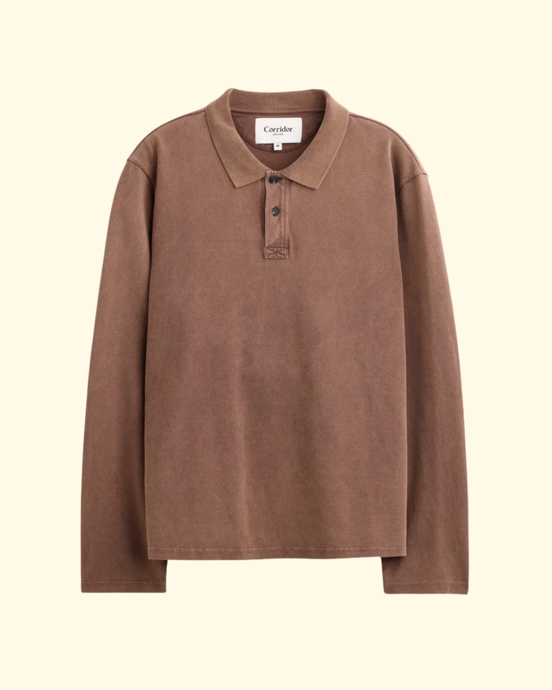 L/S Pique Polo | Brown
