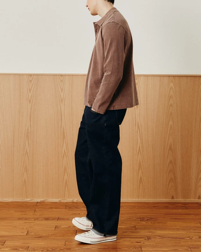 L/S Pique Polo | Brown