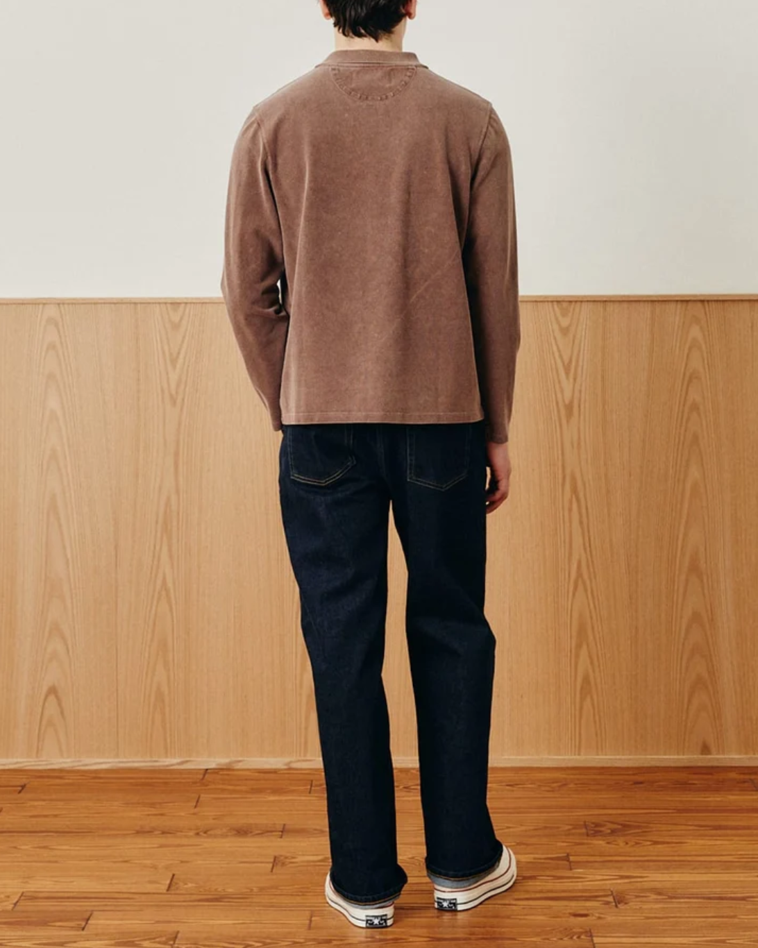 L/S Pique Polo | Brown