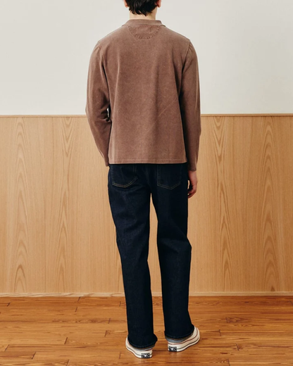 L/S Pique Polo | Brown