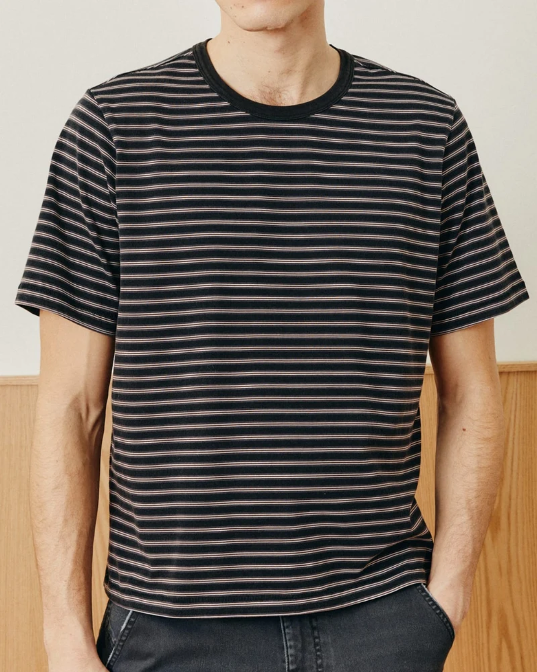 Mini Stripe T-Shirt | Black