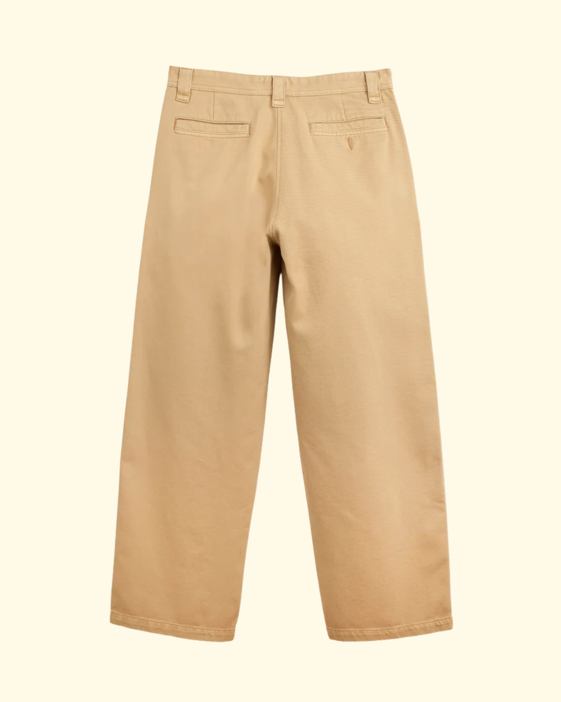 Wide Twill Pant | Tan