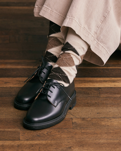 Argyle Socks | White