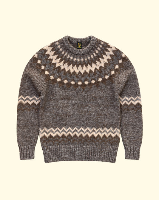 Nordic Crew Neck | Brown