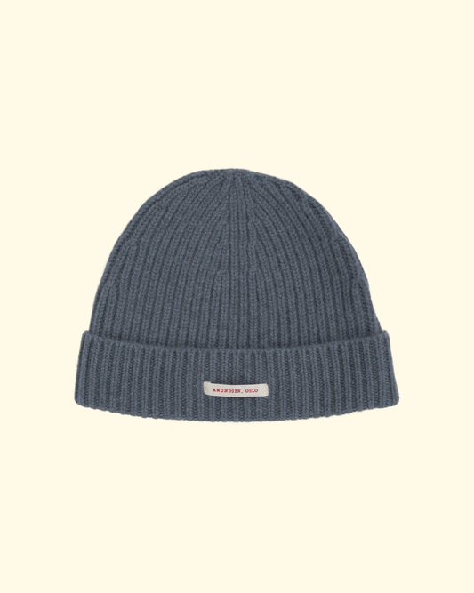 Cashmere Beanie | Faded Blue