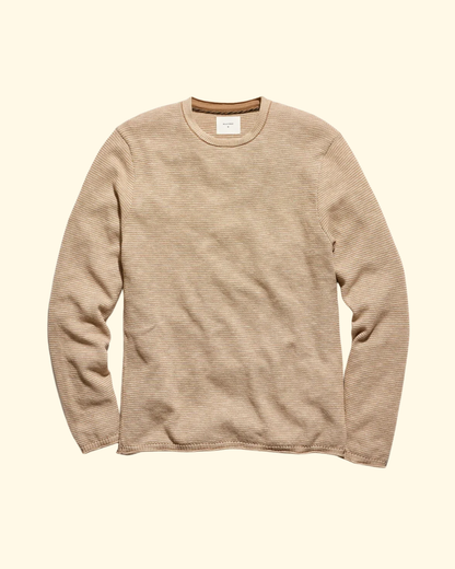 Tuck Stripe Crew | British Khaki