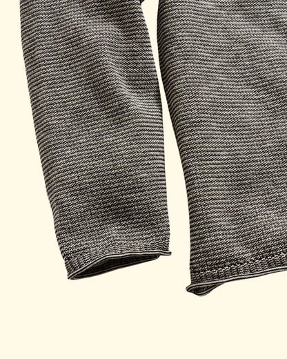 Tuck Stripe Crew | Black
