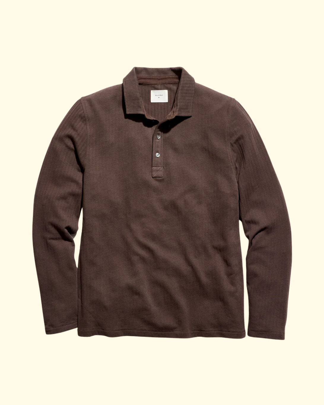 LS Herringbone Polo | Chocolate