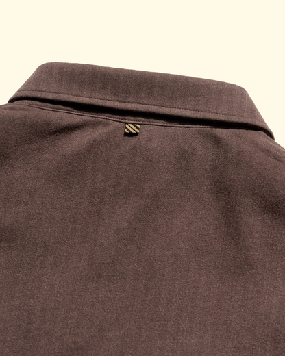 LS Herringbone Polo | Chocolate