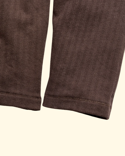 LS Herringbone Polo | Chocolate