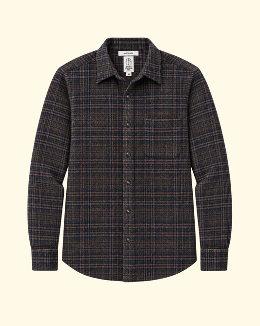 The Ripper Triple Twisted Plaid Shirt | Heritage Brown