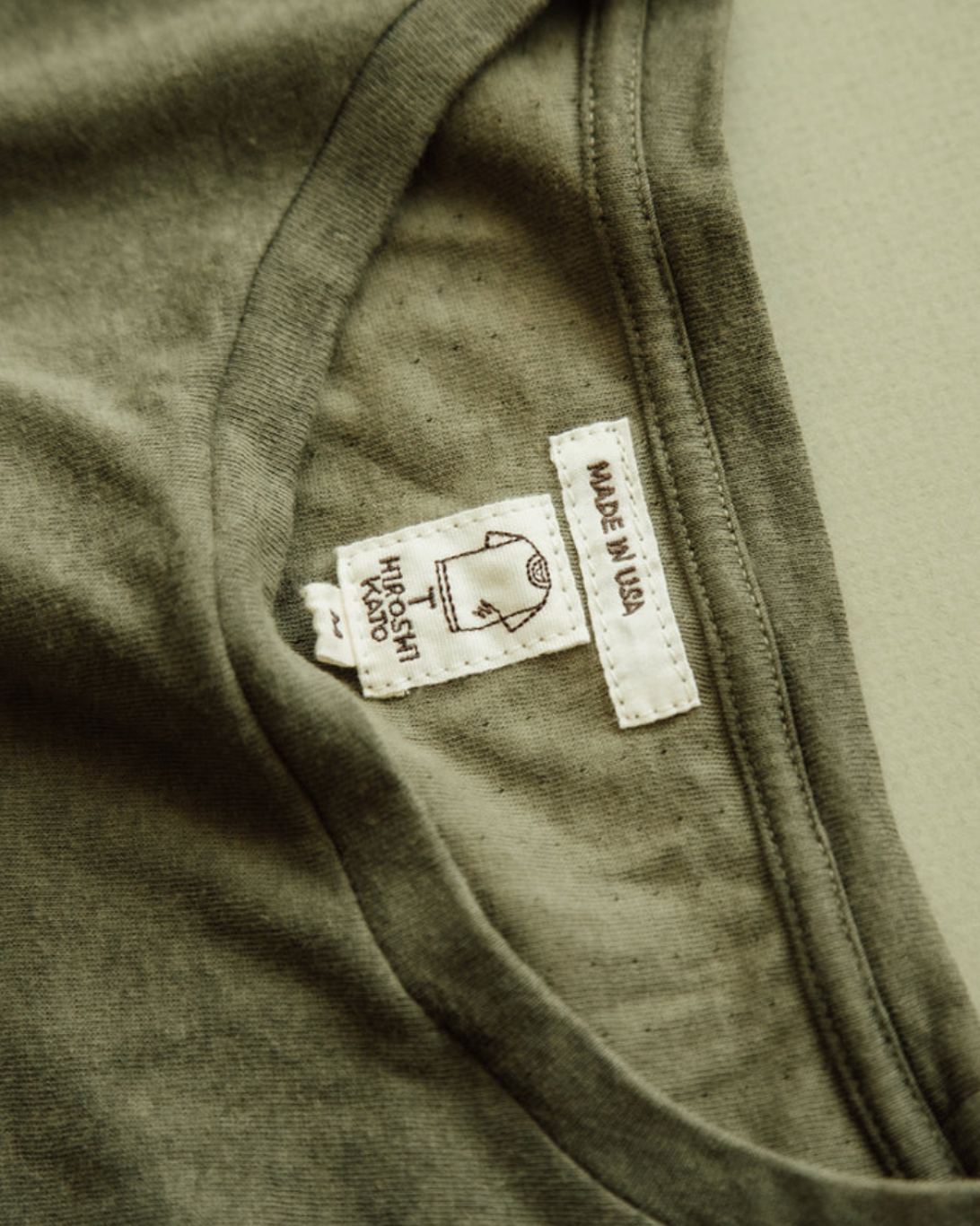 Drill Double Knit Crewneck | Military Green