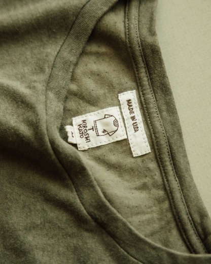 Drill Double Knit Crewneck | Military Green