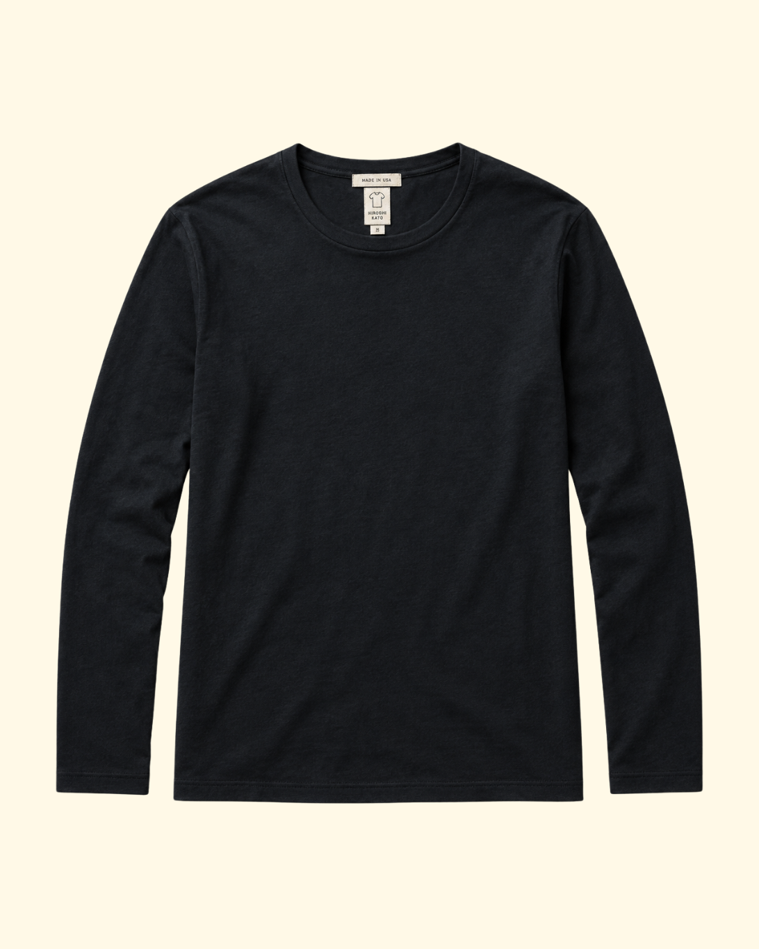 Drill Double Knit Crewneck | Black