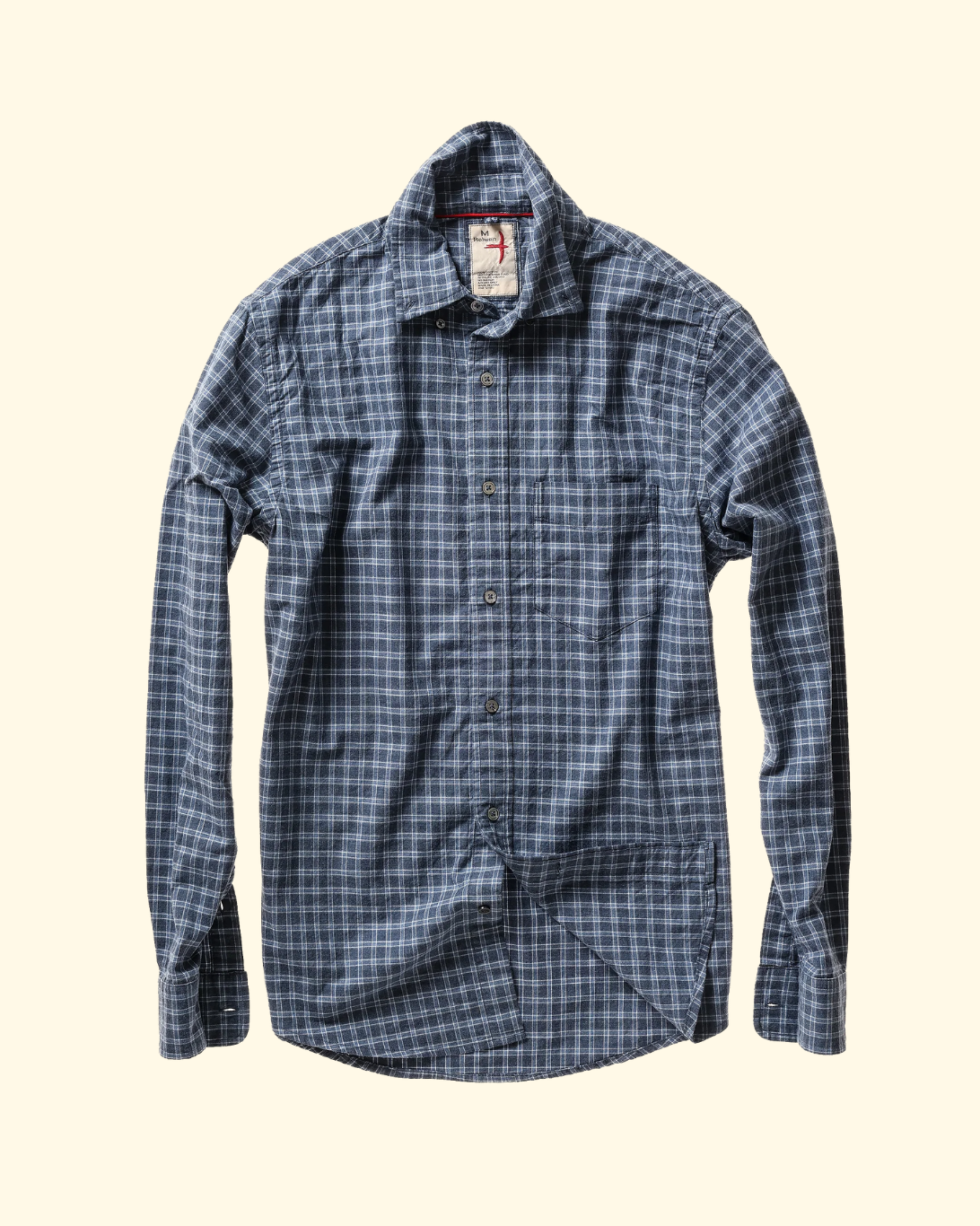 Dress Blues Shirt | Navy Gingham Plaid