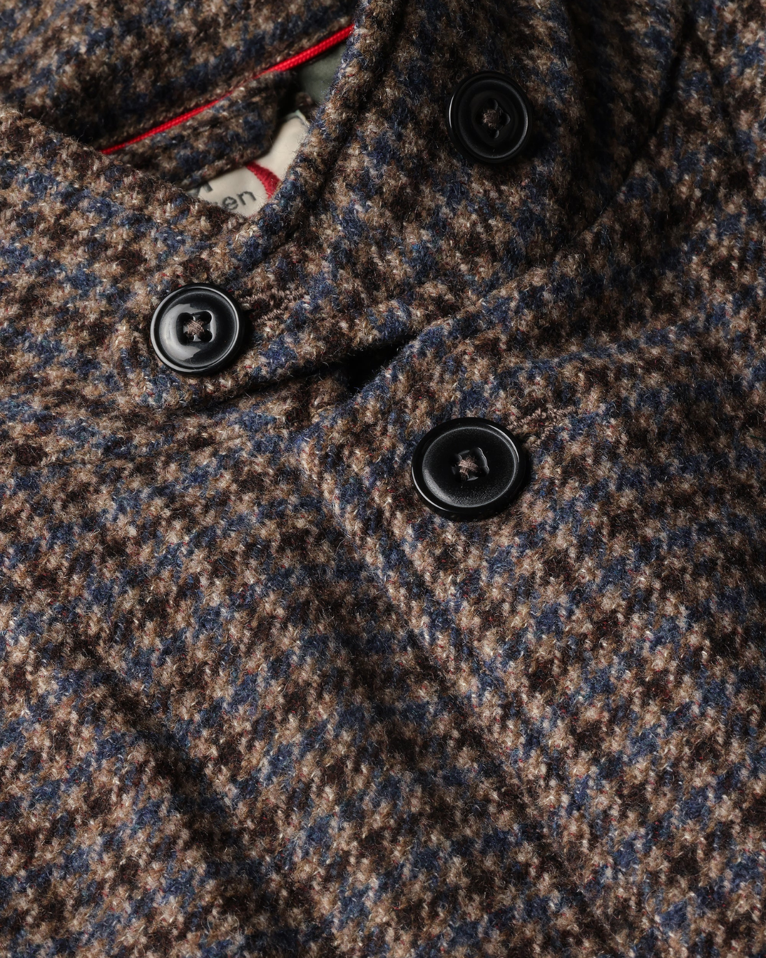 Heritage Trap Blazer | Brown/ Blue Check