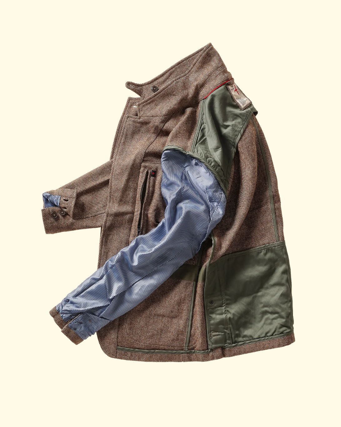 Heritage Trap Blazer | Rustic Brown Twill
