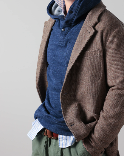 Heritage Trap Blazer | Rustic Brown Twill