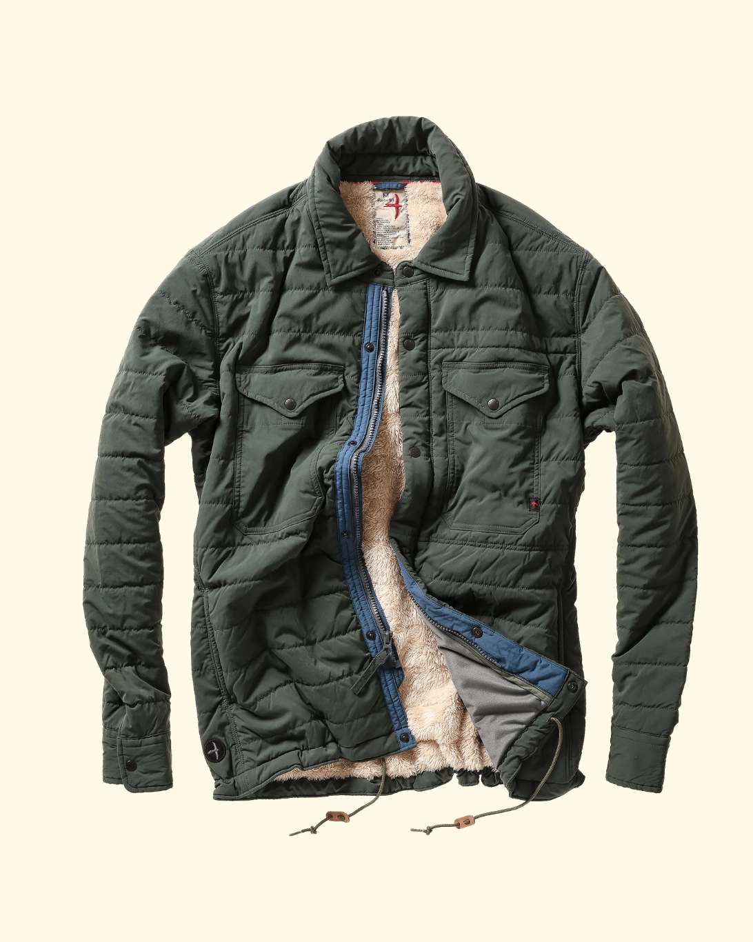 Quilted Superfleece Jacket | Dk Forest