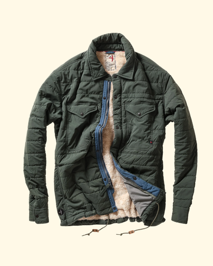 Quilted Superfleece Jacket | Dk Forest