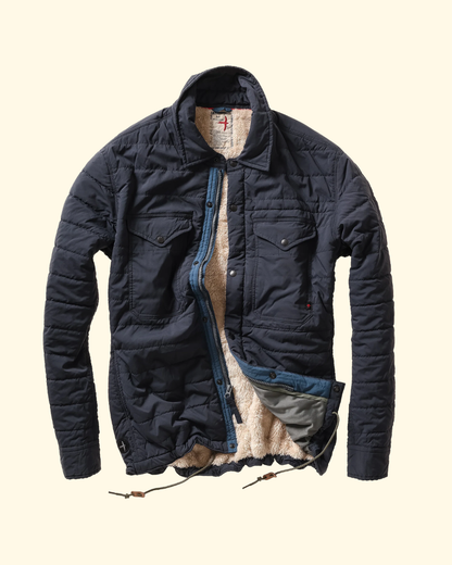 Quilted Superfleece Jacket | Navy