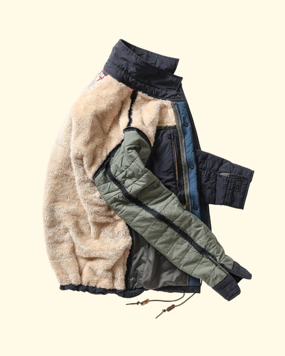 Quilted Superfleece Jacket | Navy