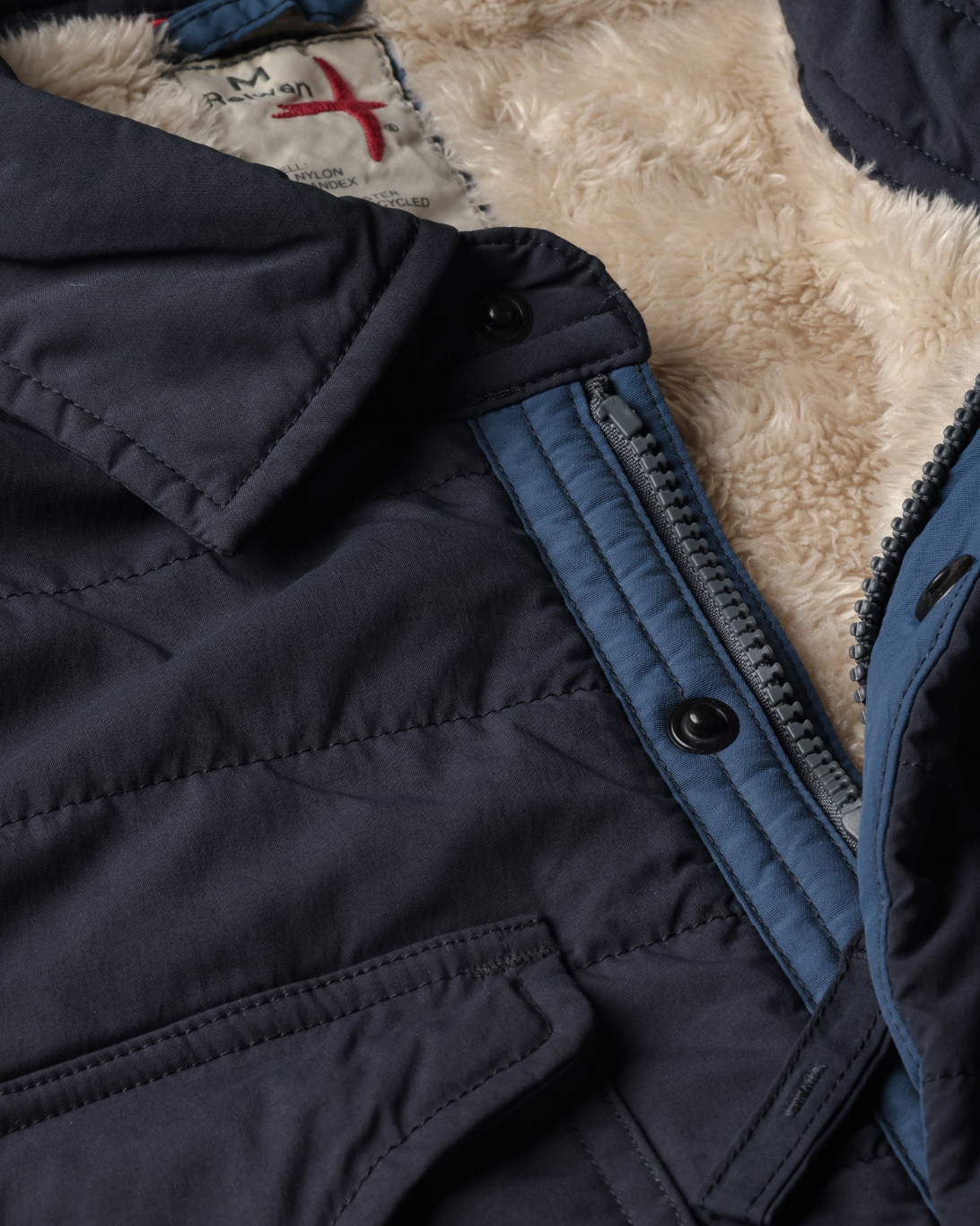 Quilted Superfleece Jacket | Navy